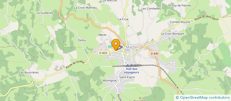 localisation de l'entreprise DF LASER  MARTEL