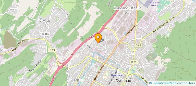localisation de l'entreprise DF MOTO HUB à OYONNAX