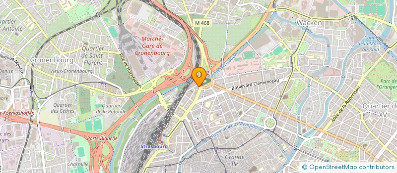 localisation de l'entreprise DF MOTORS S.A.S. à STRASBOURG