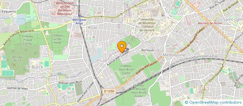 localisation de l'entreprise DF PARTICIPATIONS à PESSAC