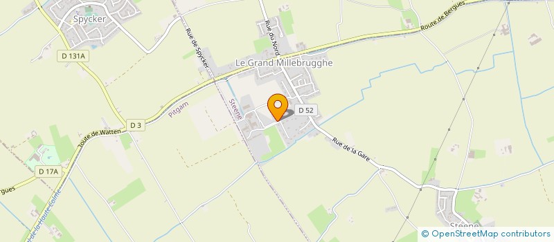 localisation de l'entreprise DF PEINTURE à STEENE