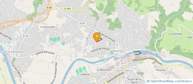 localisation de l'entreprise DF PILOTE  ARTHES