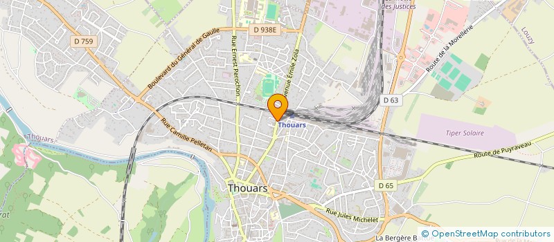 localisation de l'entreprise DF PROCESS à THOUARS