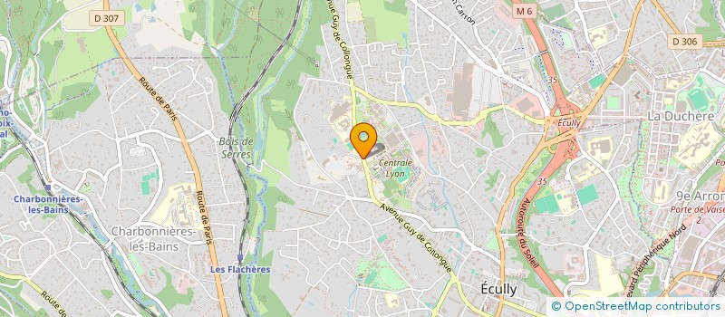 localisation de l'entreprise DF PROD  ECULLY