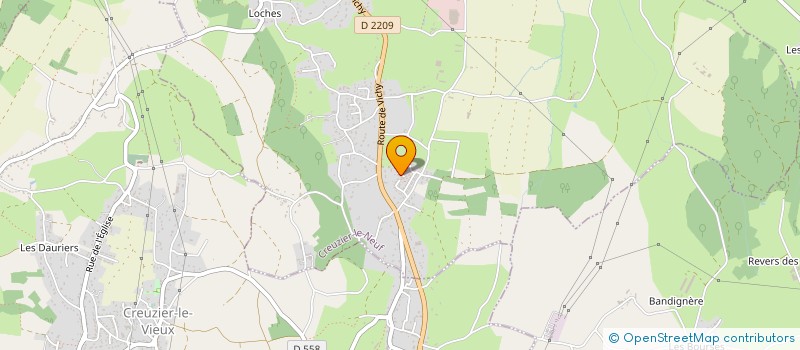 localisation de l'entreprise DF RHINOV  CREUZIER-LE-NEUF