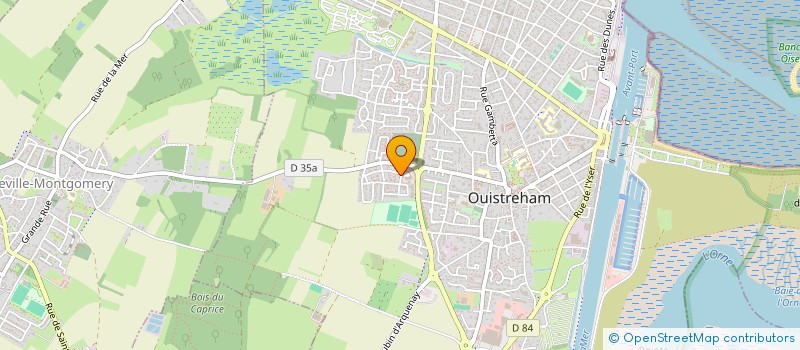 localisation de l'entreprise DF TERRASSEMENT à OUISTREHAM