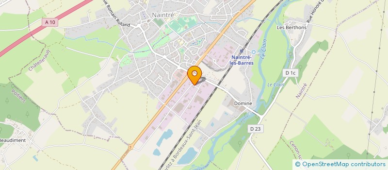 localisation de l'entreprise DF-TP  NAINTRE