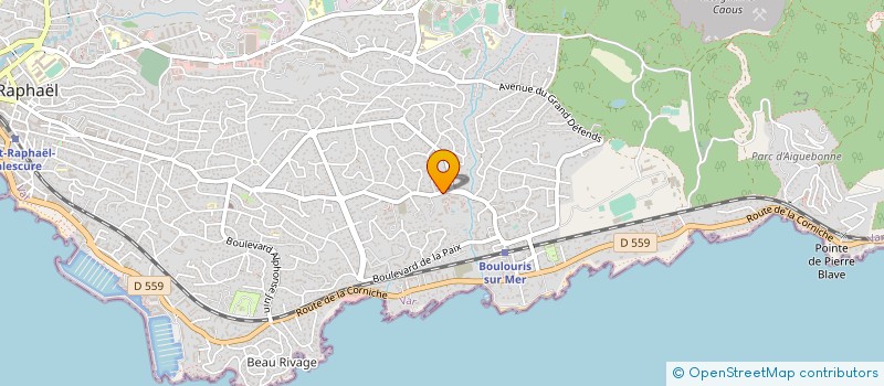 localisation de l'entreprise DF TRANS à SAINT-RAPHAEL