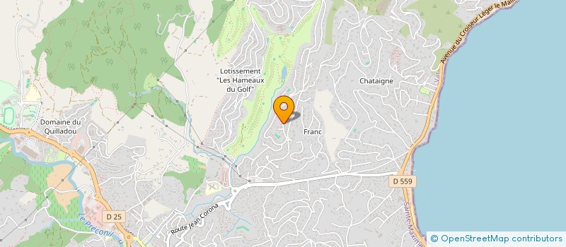 localisation de l'entreprise DF TRANSPORTS à SAINTE-MAXIME