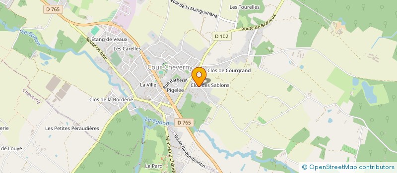 localisation de l'entreprise DF2M  COUR-CHEVERNY