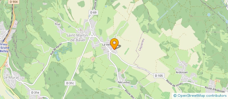 localisation de l'entreprise DF3H INVEST  SAINT-MARTIN-DE-BAVEL