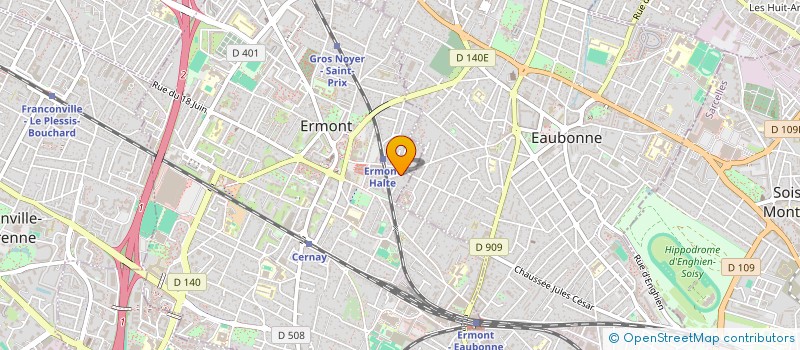 localisation de l'entreprise DF4146 à ERMONT