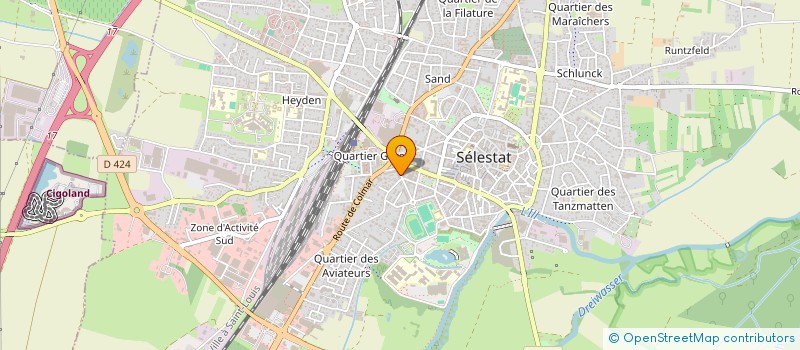 localisation de l'entreprise DFA  SELESTAT