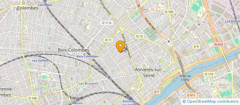 localisation de l'entreprise DFAB à BOIS-COLOMBES