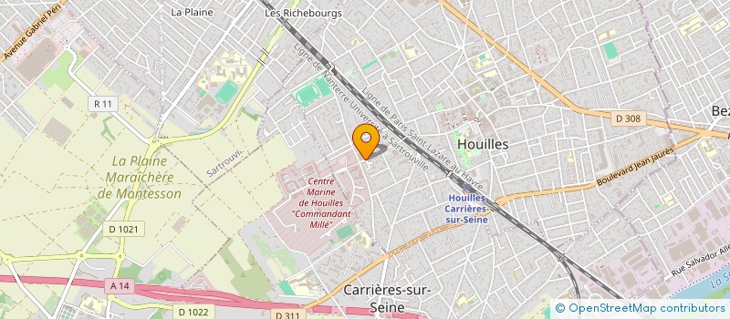 localisation de l'entreprise DFAC  HOUILLES