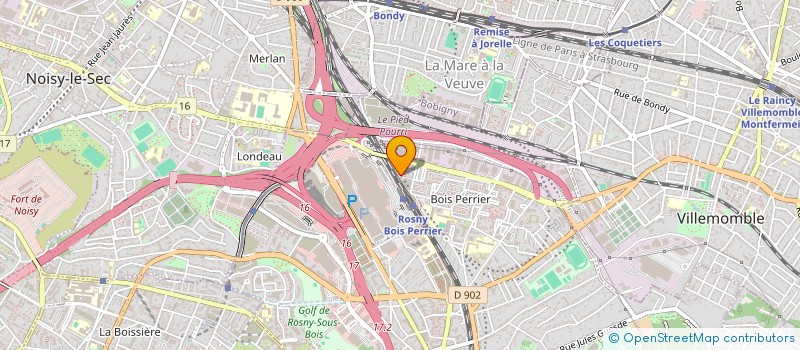 localisation de l'entreprise DFAC PACK à ROSNY-SOUS-BOIS