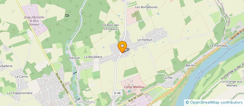 localisation de l'entreprise DFAUTO  CINQ-MARS-LA-PILE