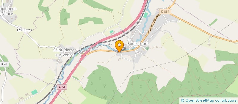 localisation de l'entreprise DFB MONTAGE à BOULZICOURT