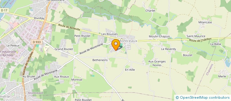 localisation de l'entreprise DFC  MONTCEAUX