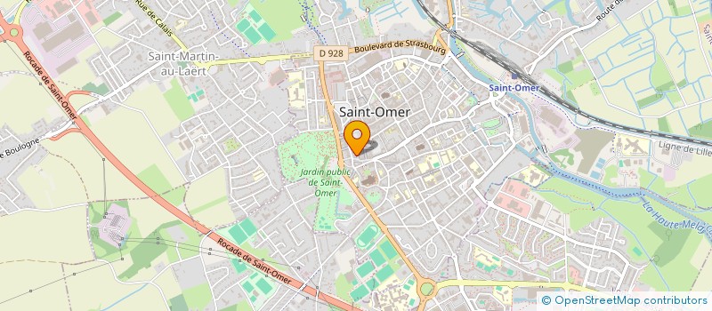 localisation de l'entreprise DFC COIFFURE  SAINT-OMER