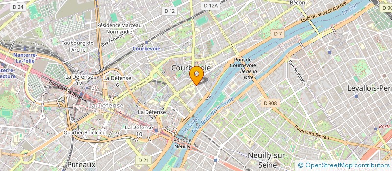 localisation de l'entreprise DFC COM à COURBEVOIE
