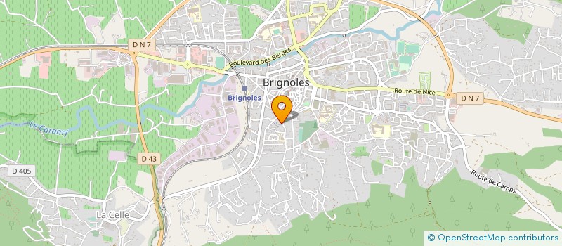 localisation de l'entreprise DFC CONSTRUCTION à BRIGNOLES