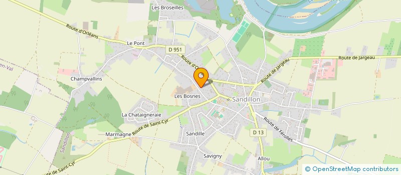 localisation de l'entreprise DFC IMMO à SANDILLON