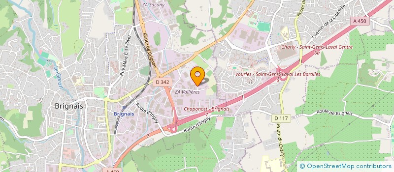 localisation de l'entreprise DFC TP à BRIGNAIS