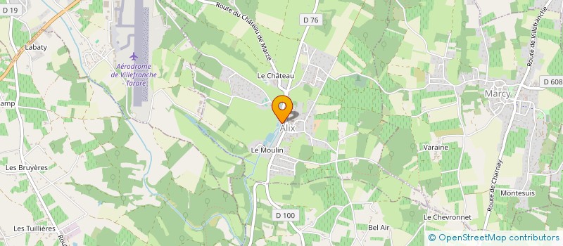 localisation de l'entreprise DFCKM69  ALIX