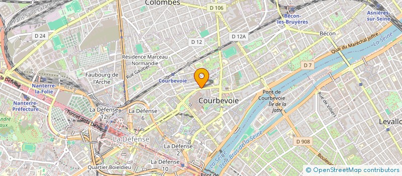 localisation de l'entreprise DFCO IT à COURBEVOIE