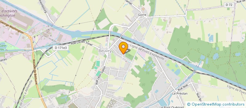 localisation de l'entreprise DFD  BEUVRY