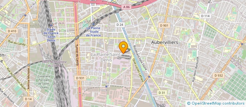 localisation de l'entreprise DFD LOGISTICS à AUBERVILLIERS