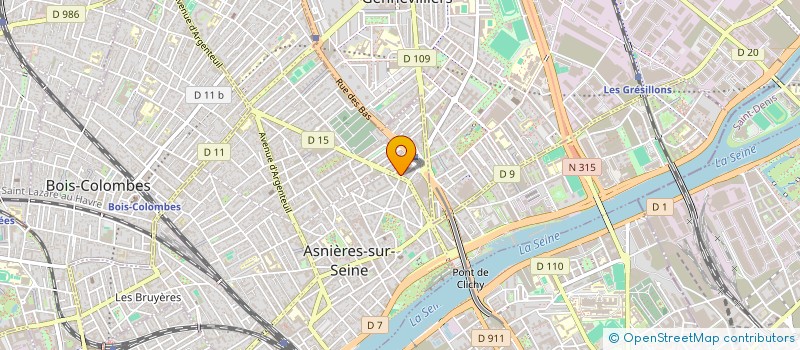 localisation de l'entreprise DFDP à ASNIERES-SUR-SEINE