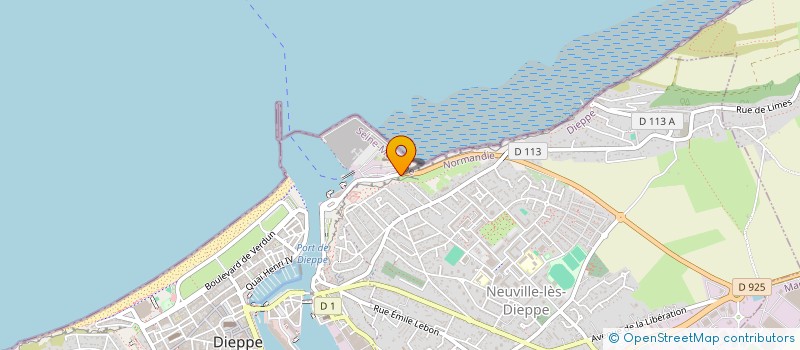 localisation de l'entreprise DFDS SEAWAYS à DIEPPE