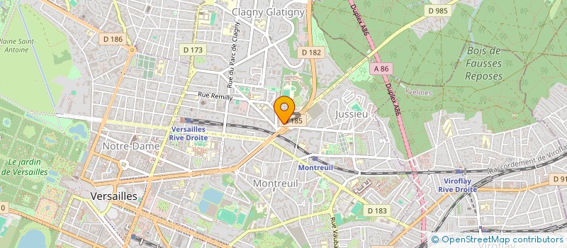 localisation de l'entreprise DFDV à VERSAILLES