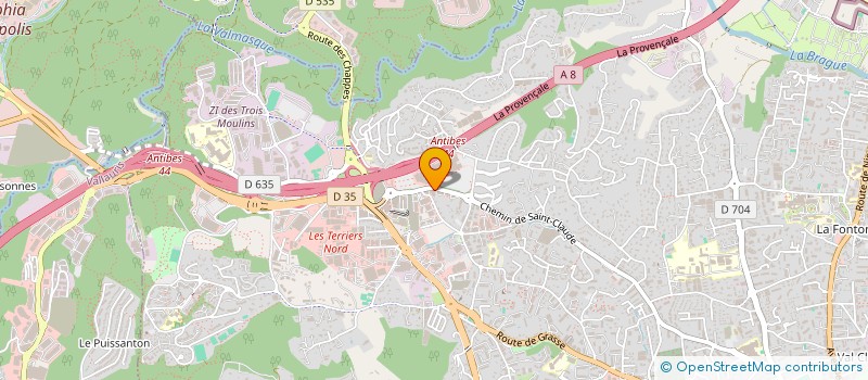 localisation de l'entreprise DFG à ANTIBES