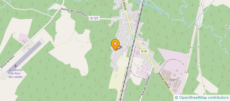 localisation de l'entreprise DFG  RION-DES-LANDES