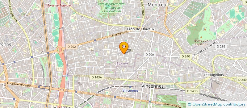 localisation de l'entreprise DFH à MONTREUIL