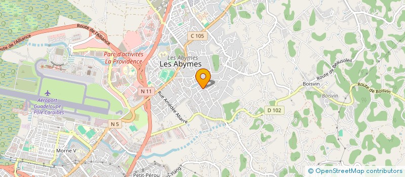 localisation de l'entreprise DFH AMBITIONS à LES ABYMES