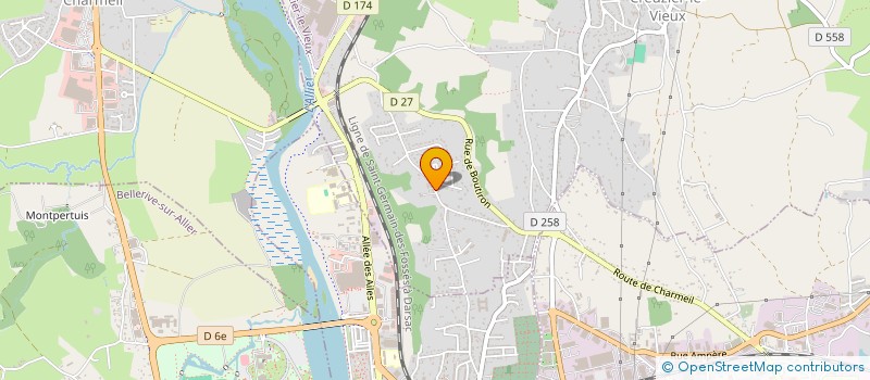 localisation de l'entreprise DFI  CREUZIER-LE-VIEUX