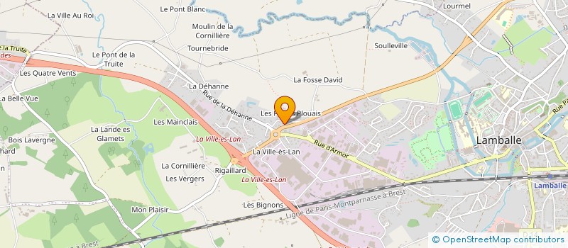 localisation de l'entreprise DFI à LAMBALLE-ARMOR
