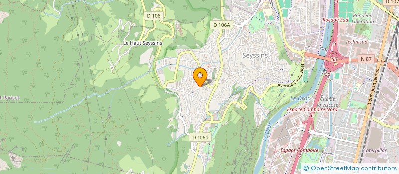 localisation de l'entreprise DFI à SEYSSINS