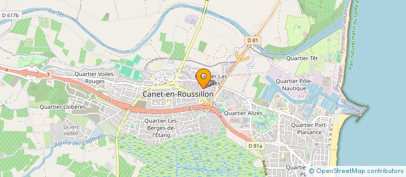 localisation de l'entreprise DFI  PERPIGNAN