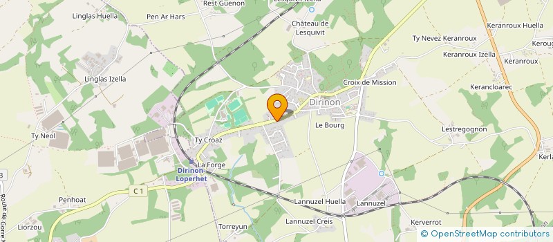 localisation de l'entreprise DFI  DIRINON