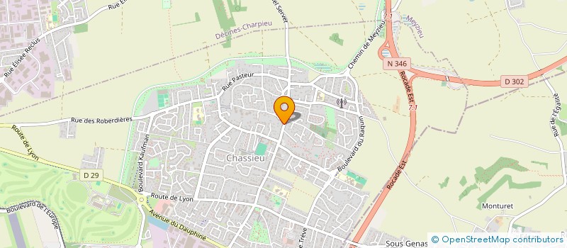 localisation de l'entreprise DFI CONCEPT  CHASSIEU