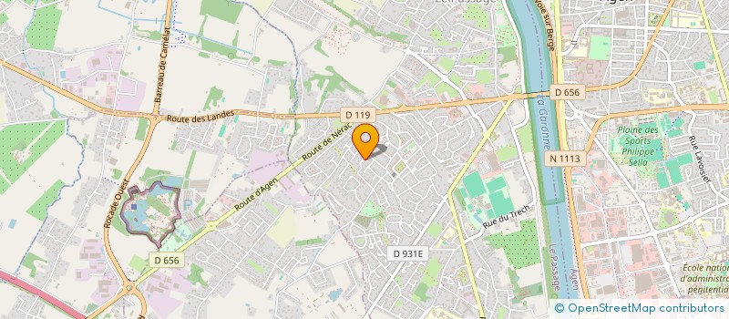 localisation de l'entreprise DFK  NERAC