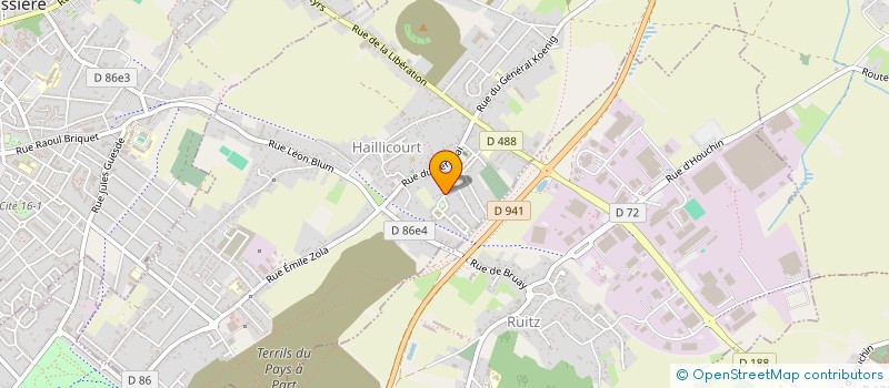 localisation de l'entreprise DFKL  HAILLICOURT