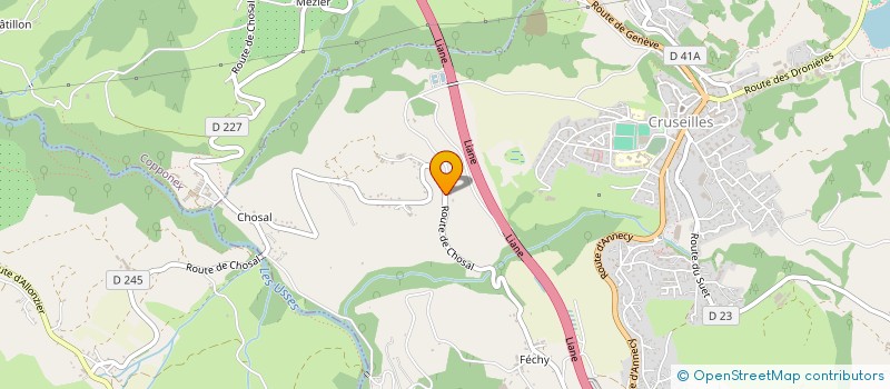 localisation de l'entreprise DFL  CRUSEILLES