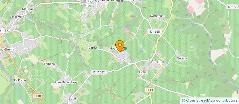 localisation de l'entreprise DFL IMMO  CARDAN