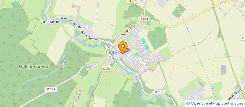 localisation de l'entreprise DFL MENUISERIES à BRETTEVILLE-SUR-LAIZE